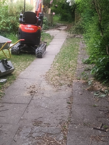 Ny indkørsel med slotsgrus i Brønshøj